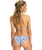 The Roxy Womens Artsy Tile Tie Side Cheeky Bikini Bottoms in Dazzling Blue Tile