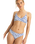 The Roxy Womens Artsy Tile Hipster Bikini Bottoms in Dazzling Blue Tile