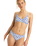 The Roxy Womens Artsy Tile Hipster Bikini Bottoms in Dazzling Blue Tile