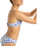 The Roxy Womens Artsy Tile Hipster Bikini Bottoms in Dazzling Blue Tile