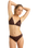 The Roxy Womens Roxy Pro The Snap Cheeky Bikini Bottoms in Chocolate Plum Polkabiscus