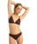 The Roxy Womens Roxy Pro The Snap Cheeky Bikini Bottoms in Chocolate Plum Polkabiscus