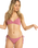 The Roxy Womens Beach Classics Tie Side Bikini Bottoms in Heather Rose