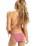 The Roxy Womens Beach Classics Tie Side Bikini Bottoms in Heather Rose