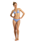 The Roxy Womens Beach Classics Hipster Bikini Bottoms in Grapemist