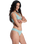 Wildside Paisley Moderate Bikini Bottoms in Oil Green Wildside Paisley