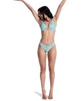 Wildside Paisley Moderate Bikini Bottoms in Oil Green Wildside Paisley