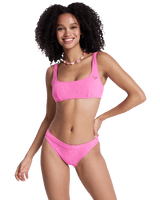 Paradise Moderate Bikini Bottoms in Sangria Sunset