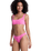 Paradise Moderate Bikini Bottoms in Sangria Sunset