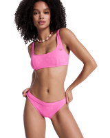 Paradise Moderate Bikini Bottoms in Sangria Sunset