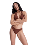 Sunshine Moderate Bikini Bottoms in Cappuccino