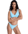 Palm Dreams Cheeky Bikini Bottoms in Tanager Turquoise