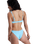 Palm Dreams Cheeky Bikini Bottoms in Tanager Turquoise
