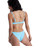 Palm Dreams Cheeky Bikini Bottoms in Tanager Turquoise