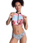 Pro Surf Cheeky Bikini Bottoms in Anthracite Popiscus