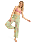 The Roxy Into The Sun Beach Trousers in Foam Green Coastal | Available at Anns Cottage