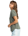The Roxy Saturdaze T-Shirt in Agave Green | Available at Anns Cottage