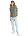 The Roxy Saturdaze T-Shirt in Agave Green | Available at Anns Cottage