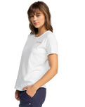 The Roxy Saturdaze T-Shirt in Snow White | Available at Anns Cottage