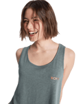 The Roxy Womens Saturdaze Vest in Agave Green