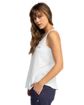 The Roxy Womens Saturdaze Vest in Snow White