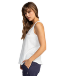 The Roxy Womens Saturdaze Vest in Snow White