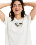The Roxy Womens Oceanregular Corpo T-Shirt in Egret