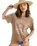 The Roxy Womens Hangloose Poster T-Shirt in Portabella