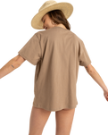 The Roxy Womens Hangloose Poster T-Shirt in Portabella