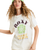 The Roxy Womens Hangloose Poster T-Shirt in Egret