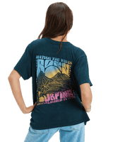 The Roxy Womens Sunnyoversize T-Shirt in Anthracite
