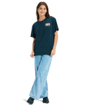 The Roxy Womens Sunnyoversize T-Shirt in Anthracite