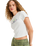The Roxy Womens Beach Love T-Shirt in Egret