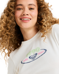 The Roxy Womens Beach Love T-Shirt in Egret