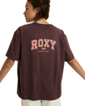 The Roxy Womens Essential Energy Timeless T-Shirt in Huckleberry