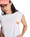 Salt Blocks Muscle Vest in Coconut Milk