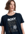 The Roxy Womens Ocean Wave Regular T-Shirt in Anthracite