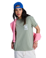 The Roxy Womens Oceanregular T-Shirt in Oil Green