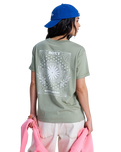 The Roxy Womens Oceanregular T-Shirt in Oil Green