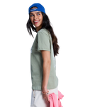 The Roxy Womens Oceanregular T-Shirt in Oil Green