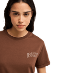 The Roxy Womens Ocean Regular T-Shirt in Chestnut