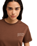 The Roxy Womens Ocean Regular T-Shirt in Chestnut