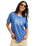 The Roxy Womens Oceanwave Regular T-Shirt in Dutch Blue