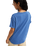 The Roxy Womens Oceanwave Regular T-Shirt in Dutch Blue