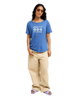 The Roxy Womens Oceanwave Regular T-Shirt in Dutch Blue