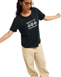 The Roxy Womens Oceanwave Regular T-Shirt in Anthracite