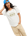 The Roxy Womens Oceanwave Regular T-Shirt in Coconut Milk