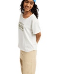 The Roxy Womens Oceanwave Regular T-Shirt in Coconut Milk