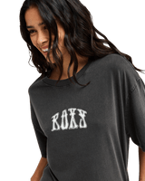 The Roxy Womens Tall Oversize Washed T-Shirt in Anthracite