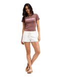 The Roxy Womens Beach Love T-Shirt in Peppercorn